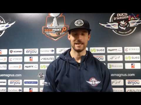 La réaction de Mathieu GAGNON : Angers - Chamonix (4-1)