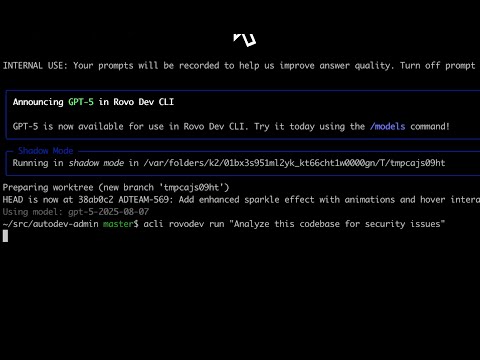 Interactive Mode in Rovo Dev CLI | Rovo Dev | Atlassian