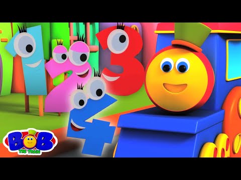 Canción de números de tren bob + videos educativos y rimas