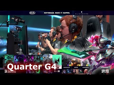 SK Gaming vs Splyce - Game 4 | Quarter Finals S9 LEC Spring 2019 | SK vs SPY G4