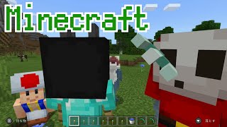 【女性実況】思い付きで行動する計画性ゼロマイクラ【まめもち,hata谷,くろうのマインクラフト】