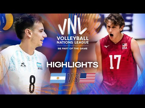 Argentina 🇦🇷 vs. USA 🇺🇸 - Highlights | Week 3 | Men's VNL 2025