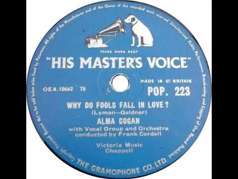 UK New Entry 1956 (120) Alma Cogan - Why Do Fools Fall In Love
