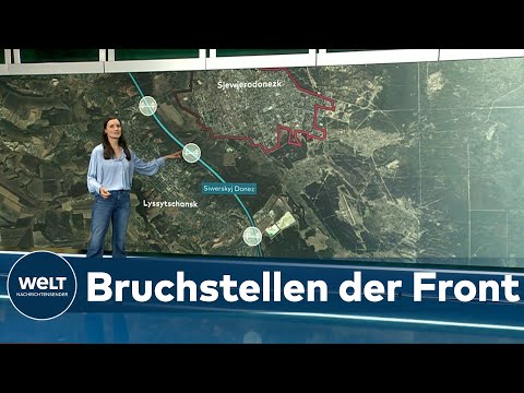UKRAINE-KRIEG: Schlacht um Donbass -  Darum sind die Sjewjerodonezk-Brücken so wichtig | WELT Thema
