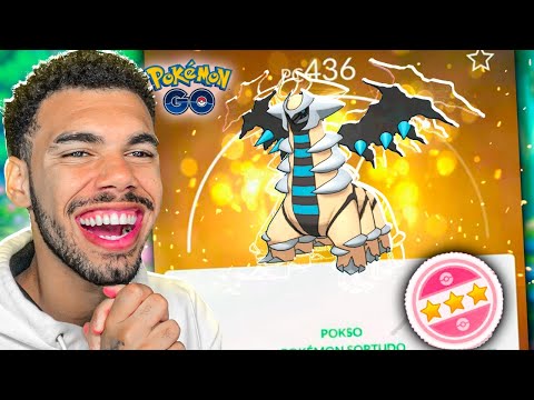 MEU NOVO GIRATINA SHINY LUCKY COM IV BIZARRO - POKEMON GO | Cris |
