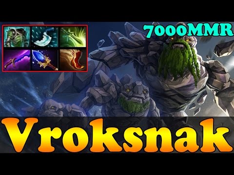 Dota 2 - Vroksnak 6900 MMR Plays Tiny Vol 2 - Ranked Match Gameplay!