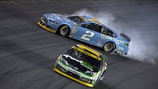 Keselowski, Hamlin tangle post race