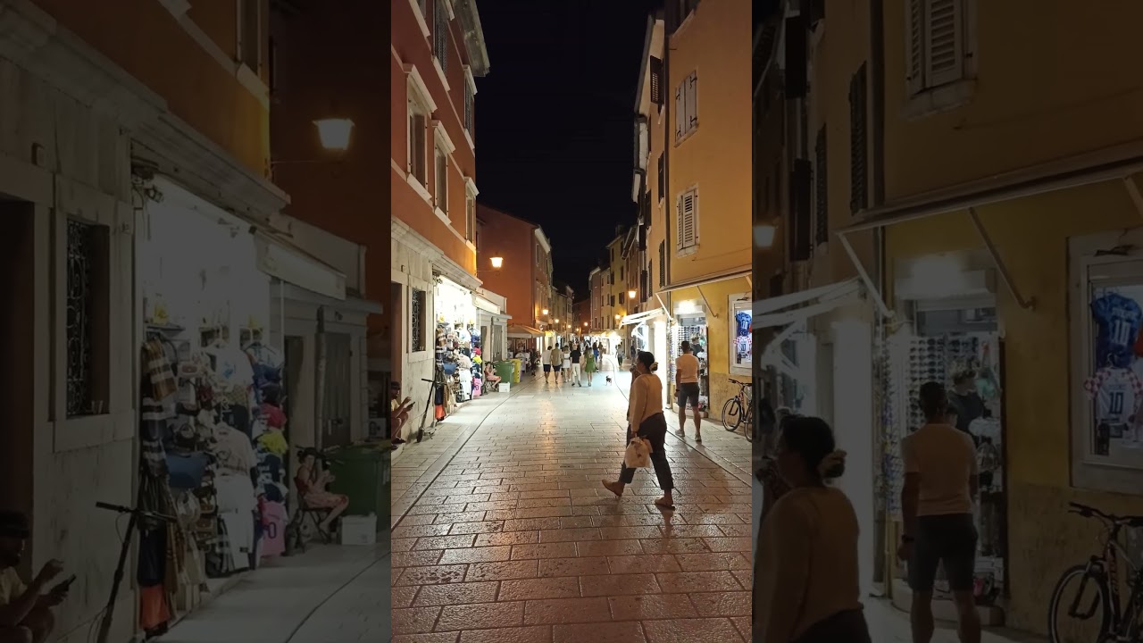 Via Carera u Rovinju, večer #shorts #croatia #rovinj