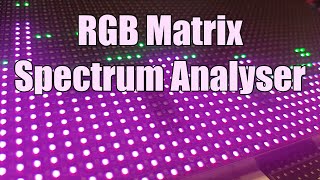 SDGMB #012 32x64 RGB Matrix Display Spectrum Analyser