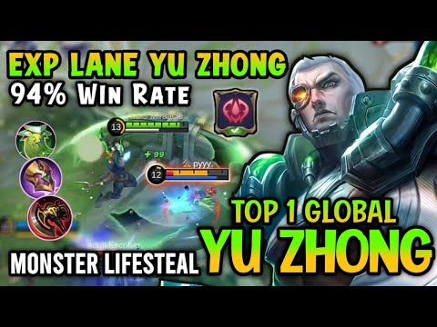 Yu Zhong Best Build 2022!! 94% Win Rate - Yu Zhong Top 1 Global Build - Mobile Legends