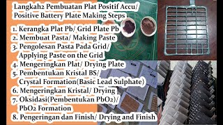 Langkah2 Lengkap Membuat Plat Positif Aki Kering