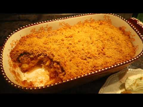 Apple Crisp with NO Oats using Home Canned Apple Pie Filling (Opening a Tattler Reusable Lid)