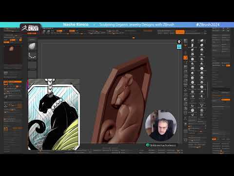 Sculpting Organic Jewelry Designs with ZBrush – Nacho Riesco Gostanza – ZBrush 2024