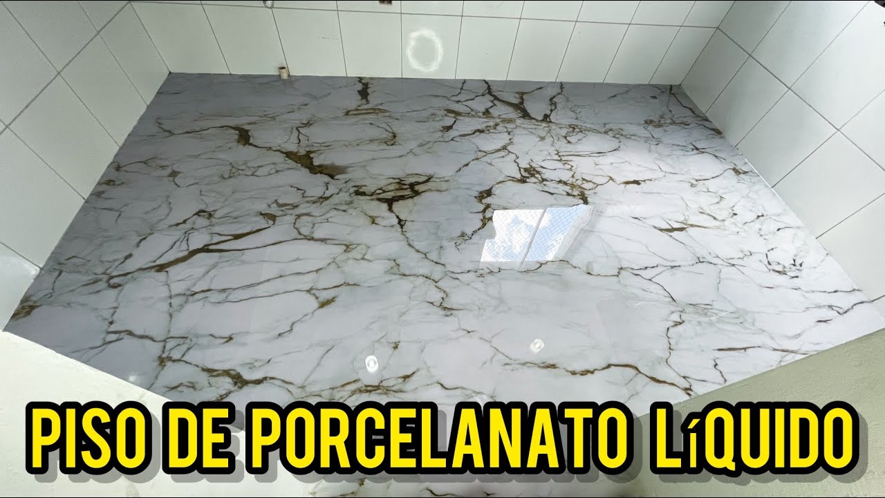 Passo a passo do piso de porcelanato líquido na cozinha 😍