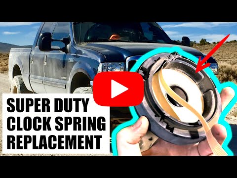 7.3 Ford Clock Spring replacement  | How to remove 99-03 Superduty steering wheel and ignition