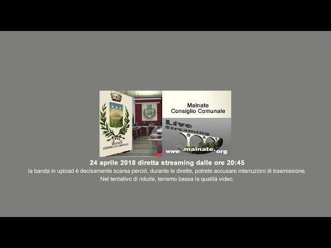 24 Aprile 2018 Consiglio Comunale Malnate