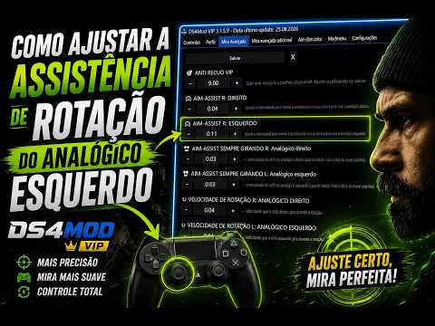 COMO CONFIGURAR A ROTAÇÃO DO ANALÓGICO ESQUERDO NO DS4Mod VIP