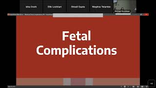 Maternal Fetal Complications and IPV