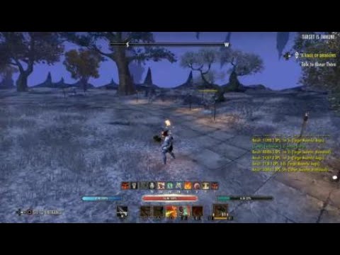 ESO - Stamina Dragonknight DK DPS test 50k - Elsweyr
