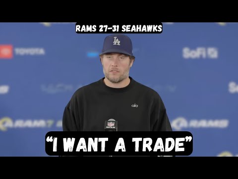 Matthew Stafford REQUESTS TRADE after playoff exit - Post Game Interview - Rams vs Seahawks 
