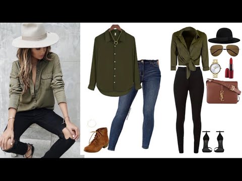 MODA 2022 MUJER || OUTFITS EN TENDENCIA COLOR VERDE OLIVA Tendencias 2022 MUJER