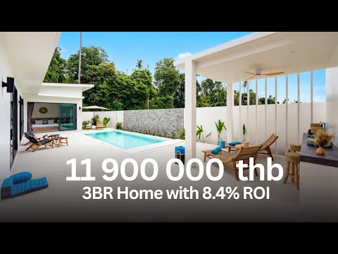 Koh Samui Villa 11.9M THB — New 3BR Home with 8.4% ROI