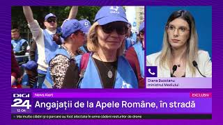 Diana Buzoianu acuză de manipulare sindicatul de la Apele Române care a scos oamenii în stradă