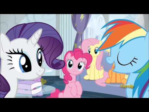 Rainbow Dash telling her friends that she've become a Wonderbolt
