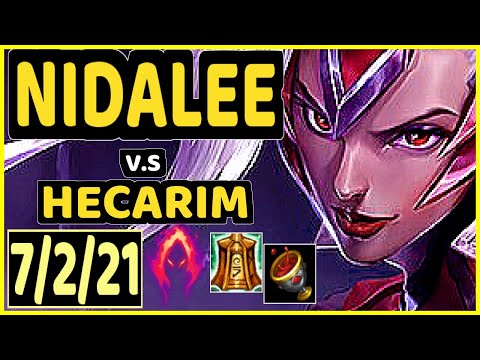 DJOKO (NIDALEE) vs HECARIM - 7/2/21 KDA JUNGLE GAMEPLAY - EUW Ranked MASTER
