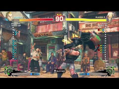 pikagoma [Abel] vs rokotsu [Gen] SSF4 Japanese Online Ranked Matches - TRUE-HD