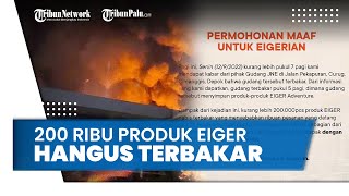 Dampak Kebakaran Gudang JNE di Cimanggis, Depok, 200 Ribu Produk Eiger Hangus Terbakar