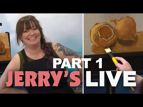 Jerry’s LIVE Episode #185: Starting An Oil Painting - Beginner Oil Painting (Part 1)