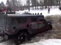 Как утопить два автомобиля Hummer 