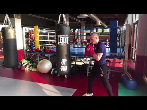 Boxing basic strikes and leg movements
