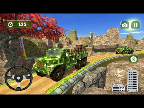 US Offroad Army Truck Driving Army Vehicles Drive - Offroad Truck Driving - Android Gameplay