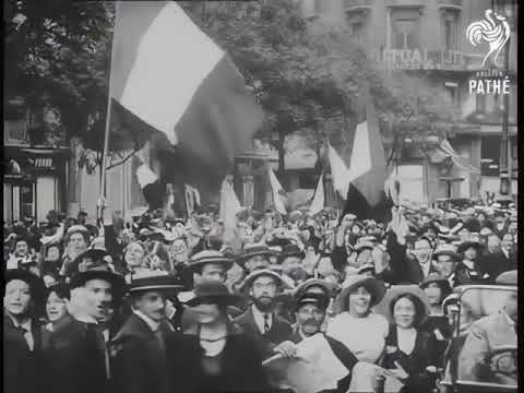 Mobilization for WW1 - France 1914 [HD/60FPS]