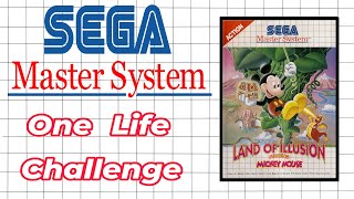 Master System One Life Challenge Land of Illusion Starring Mickey Mouse