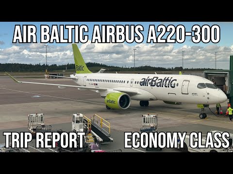 YouTube thumbnail for Air Baltic Airbus A220-300