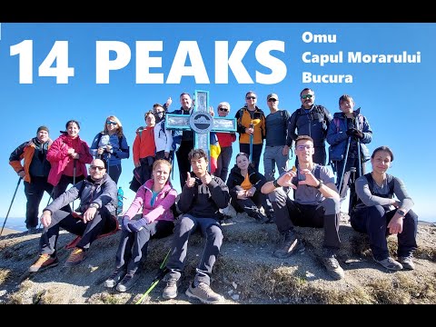 14 Peaks:  Varful Omu (2507 m), Varful Capul Morarului (2501 m), Varful Bucura (2503 m)