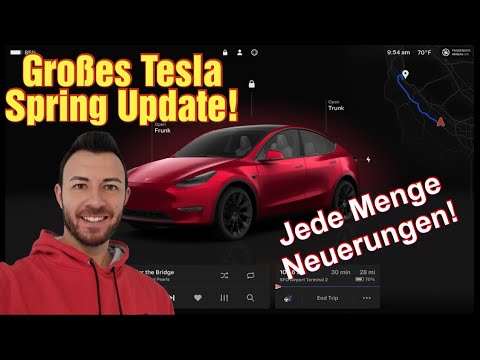 Neues Tesla Spring Update V12! Neue Visualisierung, Wächter-Modus Push-Video, Auto-Shift, uvm.