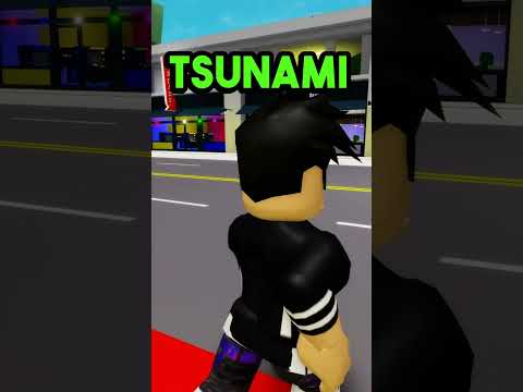 THIS BUTTON MAKES TSUNAMI in BROOKHAVEN! #shorts