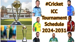 ICC tournament Schedule!!! World Cup, T20,Champions Trophy, World Test Championships. Full Schedule