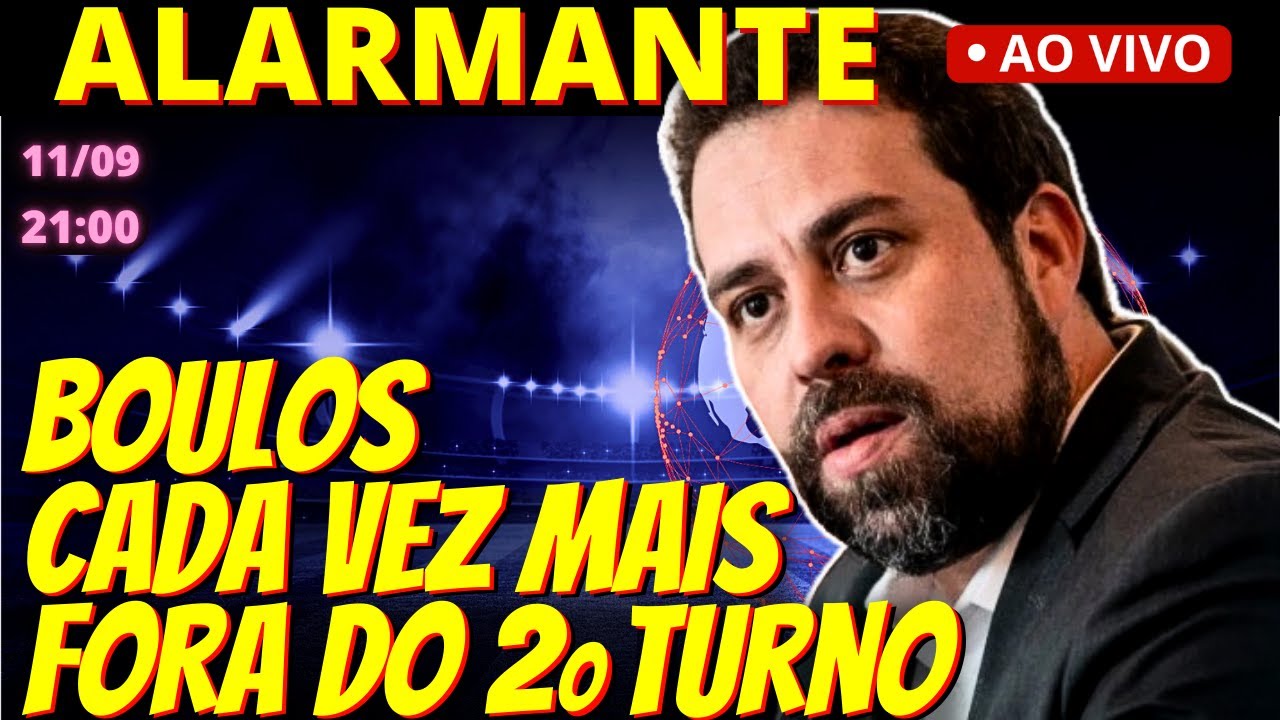 🔴 21h Pesquisa: Boulos não avança entre apoiadores de Lula e alerta vermelho é aceso