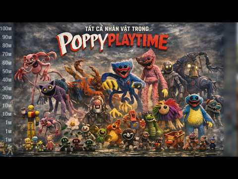 Full Tất Cả Nhân Vật Trong Poppyplaytime 1-5 #jpman #poppyplaytime