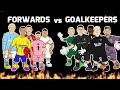 🔥FORWARDS vs GOALKEEPERS🔥 (Football Challenges Frontmen 7.5)