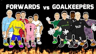 🔥FORWARDS vs GOALKEEPERS🔥 (Football Challenges Frontmen 7.5)