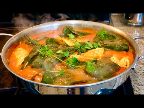 Chiles rellenos de pollo y queso SIN CAPEAR! Súper ricos. #chilerelleno #chilesrellenos