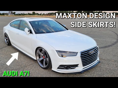 MAXTON DESIGN SIDE SKIRTS INSTALL on my 2016 Audi C7.5/4G8 A7 Quattro Prestige!