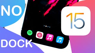 How To Remove The Dock Glitch iOS 15 Home Screen Customization Trick - Remove Status Bar iOS 15