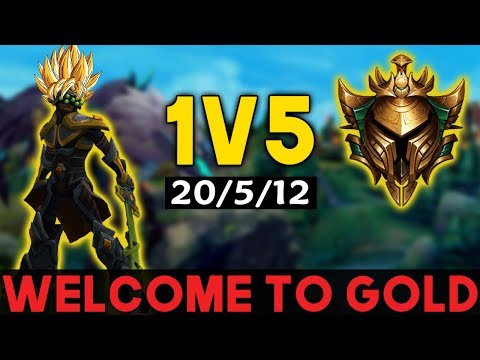 Escape Gold Elo S9 Ranked Ep18 - Welcome to Gold Elo 1v5 Master Yi